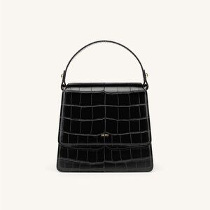 New JW PEI The Fae Top Handle Bag - Black Croc